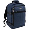 Cabin Max Zaino da viaggio 40 x 20 x 25 per bagaglio a mano - Zaino basso sedile adatto per Ryanair (20 litri di poliestere riciclato RPET), Blu (Atlantic azul), 40 x 30 x 20cm, Bagagli cabina