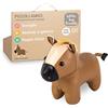 Little Big Friends sonaglio neonato morbido | Sonaglino portatile per passeggino e seggiolino | Giochi neonato 0-6 mesi sensoriali | Facile da pulire | Charles il Cavallo