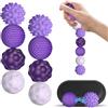 TOGETDREAM 8 Pezzi Palle Magnetiche Anti-Stress, Palline Magnetiche Fidget Toys, Palline Magnetiche in Silicone, Palline Multi Sensoriali Testurizzate per Agopressione, Giocattoli Ansia per Adulti
