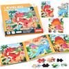 BBLIKE Puzzle Magnetico Bambini 2-5 Anni, Montessori Puzzle Magnetici per Attività in Fattoria/Auto/Dinosauro/Animali, Giocattoli da Viaggio Bambini, Regali Giochi Educativi Compleanno