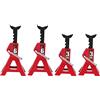 Oumefar RC Jack Stand, 4 Pezzi Metallo 6 TON 3 TON Simulazione Jack Supporti ASSE Supporti Accessori Auto RC per D90 Axial Wraith SCX10 1/10 RC Crawler Car