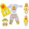 YITULOU Vestiti Bambole Bambole Bambino Vestiti Bambole Bambole Bambole 35-43cm Set di Vestiti Bambola Costume Costume Bambola per Ragazzi Ragazzi Ragazze Accessori per Bambole (Giallo)
