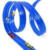 BUERPINKING Pista Macchinine Flessibile 5 Metri, Pista Cars con 4, Piste Macchinine per Bambini Giocattolo Regalo per Bambini a Partire dai 3 anni in su