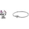 Pandora 798844C01 Perlina Disney Stitch. & Bracciale 590702HV-20 Donna Argento Iscrizione