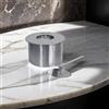 Dmora Bruciatore Dscarasci, Fornello, Elemento riscaldante, Inceneritore, Made in Italy, 20x20 h10 cm, Grigio