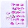 20 Pezzi Naturale Mogok Rosa Rubino Pera 5.90 MM Certificato Perfetto Loose