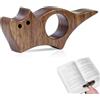 Suevut Supporto per Pagine a Forma di Segnalibro Creativo | Fermalibri Leggero e Portatile per Lettura Senza Mani - Gatto in Legno Studio e Regalo Lettori, Accessori Lettura per Casa