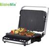 BioloMix 2000W Grill a contatto elettrico piastra digitale e pressa per Panini, piastre per Waffle opzionali, apre Barbecue a 180 gradi
