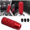 CGEAMDY Pomello Cambio per Auto, Pomello Cambio in Lega Alluminio, Pomello Cambio Universale Antiscivolo in Lega, Auto Lever Stick Shifter, Accessori Decorativi Universali per Autoveicoli(Rosso)