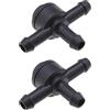 VGOL 2PCS Car Parabrezza Rondella T Connettore Parabrezza Tubo Spray 3-Way Valvole di Ritegno 9178895 31391513 Compatibile con C30 S40 V50