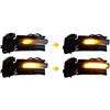 Car Passion Indicatore di direzione Freccia Specchietto laterale LED Compatibile con Audi Q2 2019-2025 E Q3 F3 2019-2025 Luce Dinamico Progressivo Fumè Nero Side Marker Dynamic (Per Q2 Q3)