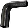Silicone Hose UK 90 gradi rinforzate in silicone riduttore tubo a gomito per turbo o refrigerante ID: 16 mm > 13 mm - nero