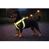 Flamingo pettorina cane taglia grande - Step&Go Fergu fluo giallo XL - A:60-90 cm B:60-90 cm - 25 mm - nylon regolabile - riflettente