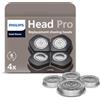 PHILIPS Testine di ricambio originali Philips Compatibili con i modelli Philips Head Shaver Pro HS5980, HS7980 e HS9980, lame autoaffilanti ComfortCut, delicate sulla pelle, 4 pezzi, modello HS740/15