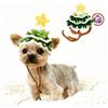 YorkieGogo Cappelli per albero di Natale lavorati a mano per piccoli animali domestici, comodi costumi per le vacanze, perfetti per cani con tazza da tè (ad esempio chihuahua, Yorkie, Pinscher), gatti