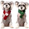 BSITSSS 2 Pezzi Costume Natalizio per Gatti Cani, Natale Sciarpa per Animali Domestici, Rosso e Verde Natale Costume Gatto Cani Sciarpa Vestiti per Piccola Gatto Cane