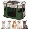 EUBSWA Recinto per cuccioli, 80x60x55cm Recinto per animali domestici per cani, gatti, conigli e piccoli animali per interni ed esterni