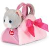 Trudi Gatto Pink Fashion Bag | Animali peluche idea regalo | 15x20x11 cm taglia XS | Fashion pets | modello 56081