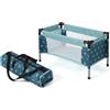 Bayer Chic 2000 - Lettino da Viaggio per Bambole Fino a 48 cm, Letto per Bambole, Lettino da Viaggio per Bambole, mobili per Bambole, Accessori per Bambole, Stelline, Turchese