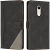 Radoo Cover per Xiaomi Redmi 5, Custodia in PU Pelle Portafoglio Flip Chiusura Magnetica Antiurto Funzione Scomparti, con Slot Schede Supporto Pieghevole per Xiaomi Redmi 5 (Nero)