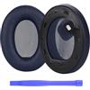 MMOBIEL Cuscinetti Auricolari di Ricambio per Sony WH-1000XM4 Noise Cancelling Headphone Cuffie di MMOBIEL - Memory Foam Protein PU Cuscinetti - Padiglioni Cuffie - Blu
