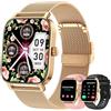 zhizhi Smartwatch Donna 1.85 Orologio Smartwatch Fitness Tracker: Impermeabile IP68 Digitale Smart Watch Uomo con Chiamate Bluetooth Contapassi 120+ Modalità Sonno Fisiologia Femminile per Android iOS