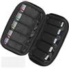 JSMTKJ Borsa per Chiavetta USB, Organizer per Chiavetta per Unità Flash USB con 10 Slot per Chiavetta di Memoria, Chiavetta USB, Nero