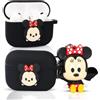LEWOTE Custodia compatibile con Apple AirPods Pro 3, protettiva, divertente, carina, slim, con chiavetta portachiavi a forma di bambola (MN)