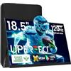UPERFECT 18,5 Pollici 120Hz Gaming Monitor Portatile con Schermo IPS Opaco Full HD 1920 * 1080 Eye Care USB C Mini HDMI per Laptop PC Smartphone PS4/5 Xbo Raspb Pi, Compatibile con VESA