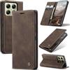 Ottcooed Cover per Xiaomi 14T Custodia, Cover Pellicola a Libro Portafoglio in Pelle Porta Carte Protettiva Slot per Scheda Flip Case Wallet Case con Xiaomi 14T, Caffè