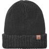 SEALSKINZ Bacton Waterproof Cold Weather Roll Cuff Beanie Hat Berretto, Nero, S-M Unisex-Adulto