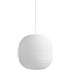 NEW WORKS - Sospensione Lantern - Bianco - Vetro satinato rigato - Designer Anderssen & Voll