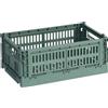Hay - Cestino Colour Crate - Verde - Polipropilene riciclato - Designer Hay Studio