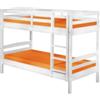 Inter Link Letto a castello in pino massello bianco 200x102x148 cm