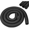 BEASAFY Isolamento dei tubi, in gomma, isolamento dei tubi, 1,8 m, in schiuma morbida, colore nero, isolamento dei tubi, attrezzatura da fitness, tubo di rame (diametro 16 mm)