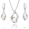 LillyMarie Set Di Gioielli In Argento Sterling 925 Con Pendente Di Perle E Orecchini In Confezione Regalo