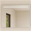 Baikal Specchio da bagno rettangolare | 80 x 80 cm | Spessore 6 mm | Barra LED | Touch con anti-appannamento | Tonalità 3500 K/4000 K/6000 K | Specchio con luce | Specchio con LED.