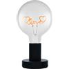 OSRAM Lampada da tavolo LED 1906 Letter Love lettering, neon, 1,2W, E27, nero, bianco extra caldo, cavo tessile