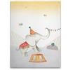 A.S. Création WTD DD129371 - Stampa su tela per cameretta dei bambini, motivo: circo, elefante, multicolore, beige, 30 x 40 cm