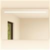 Specchio Da Bagno Con Illuminazione - 100 X 60 Cm - Specchio Da Bagno A 100 X 60 Cm Specchio Da Bagno A Led Con Touch Antiappannamento Orologio Temperatura Dimmerabile