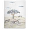 A.S. Création WTD DD129417 - Stampa su tela, motivo: zebre, 30 x 40 cm, colore: Beige