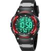 Timever Orologio Digitale Bambini 5 ATM, Cronografo, Doppio Fuso e Timer