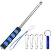 Dantolo Palo Telescopico per Bandiera, Asta per Bandiera,Palo Telescopico, Asta Telescopica per travel, attività all'aperto, lesson, allenamento (Blu)