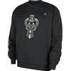 JORDAN MILWAUKEE BUCKS M FLEECE CREW LOGO ST 25 Felpa Uomo