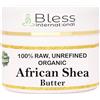 Bless International Burro di karitè organico Raw African 100% puro, naturale e non refined| idratante skin per viso, corpo e capelli, 8 OZ/230 GM Avory/White Grade A | Creams, balms, lozioni, soaps | idratanti