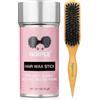 WOZUTUNT Stick per capelli placcatura, Wax Stick Hair, Edge Control Stick Smooth Stick per capelli Styling, Hair Wax Stick e spazzola setole Cinghiale Set,acconciatura a lunga durata, non grassa