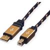 ROLINE Cavo GOLD USB 2.0 Tipo A/b m/m 3m