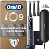 Oral-B iO 9 Spazzolino Elettrico, con 3 Testine di Ricambio, Custodia, Nero