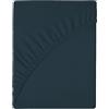 wyewye Lenzuolo con angoli per 160 x 200 x 25 cm, tessuto in microfibra, senza restringimento e senza sbiadimento, blu navy