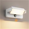 Aipsun 24W LED Applique Esterno/Interno con Sensore di Movimento,Bianco